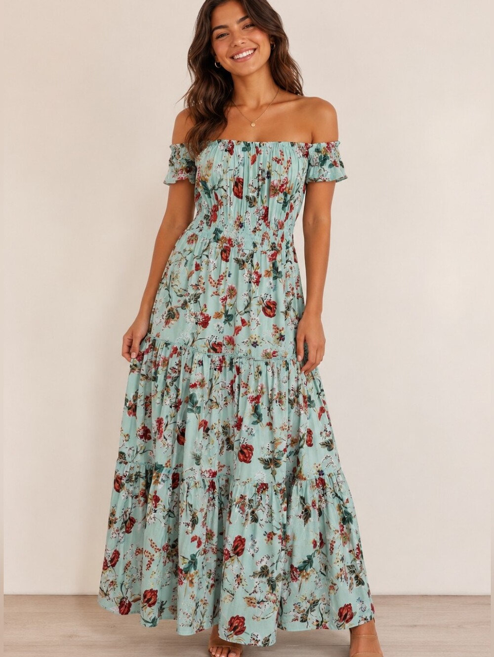 Abel The Label Rayon Maxi Dress Size Small